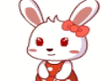 兔小贝微信表情包 可爱的兔小贝微信表情包