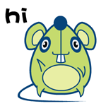 卡通绿豆鼠表情包可爱绿豆鼠微信表情
