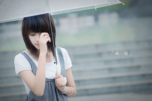 伤感雨滴女生QQ空间图片