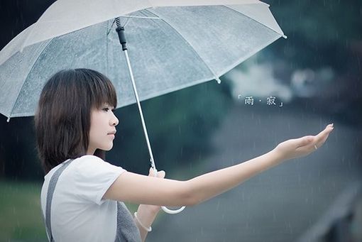 伤感雨滴女生QQ空间图片