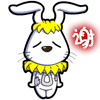 兔年吉祥物微信表情 长耳布丁兔微信表情大全
