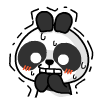 巴布熊猫动态表情包 可爱的巴布熊猫微信表情