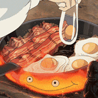 宫崎骏动画中的美食gif图片 吃货们喜欢吗