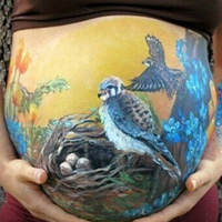 母亲节个性审美创意图片怀孕妈妈的小肚子