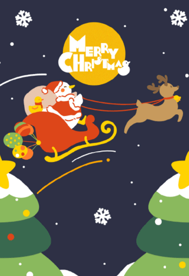 大可鸭圣诞壁纸图片 圣诞壁纸卡通可爱鸭