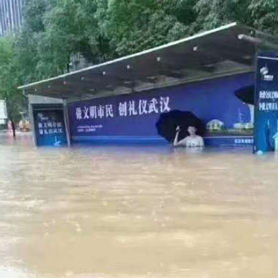 2022武汉暴雨图片6月21日，武汉被洪水淹没