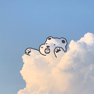 手绘卡通蓝天白云背景图片 白云像动物的图片大全