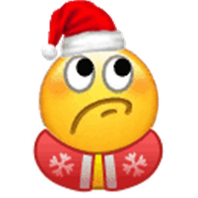 2023圣诞节emoji聊天表情大全 戴圣诞帽的emoji可爱表情合集