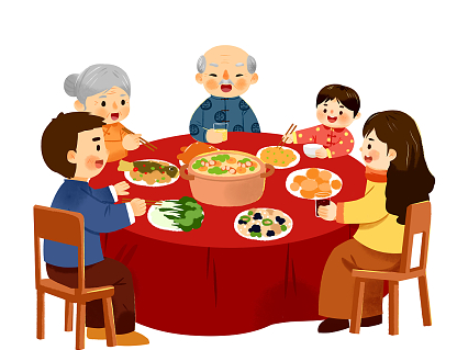 过年一家人团圆的祝福语 春节与家人团聚的短句
