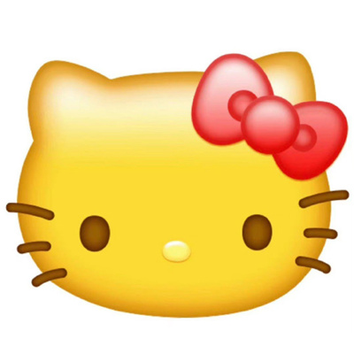 2024新版黄脸Kitty猫表情可爱 会带来很多开心的表情合集